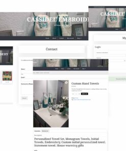 cassidel embroidery website homepage, #jcurtismedia