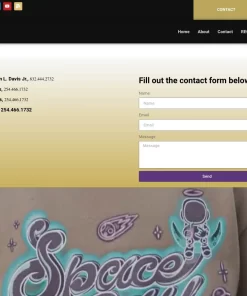 website homepage, #jcurtismedia, mobile website, mobile e-card,