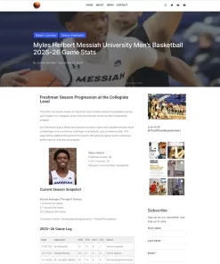 Athlete NIL Brand Website